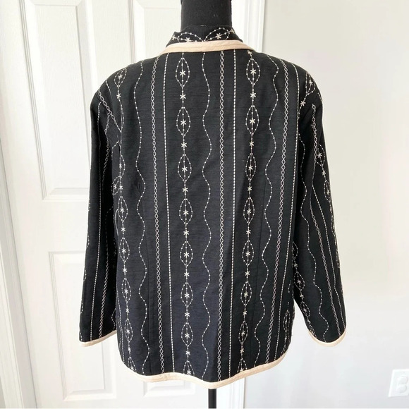 Silk Land  Embroidery Silk Blend Blazer - Picture 3 of 14
